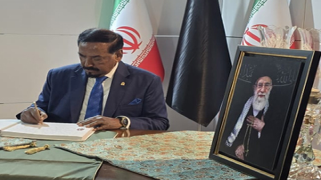 Hafiz condemns Khamenei killing, praises Iran parliament speaker's peace efforts