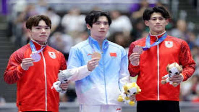 Zhang Boheng Wins Asian Games All-Around Gymnastics Gold Ahead of Japanese Rivals