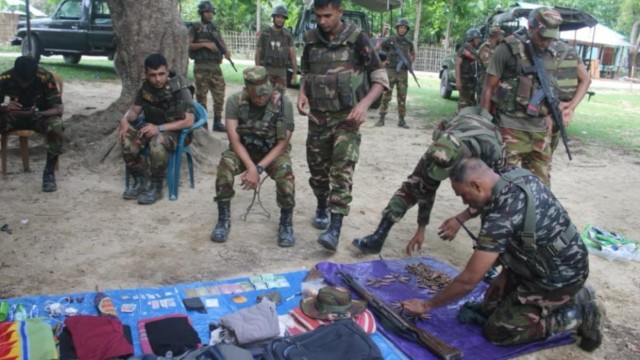 Army Recovers Weapons After Armed Clash Between Rival Groups in Khagrachhari