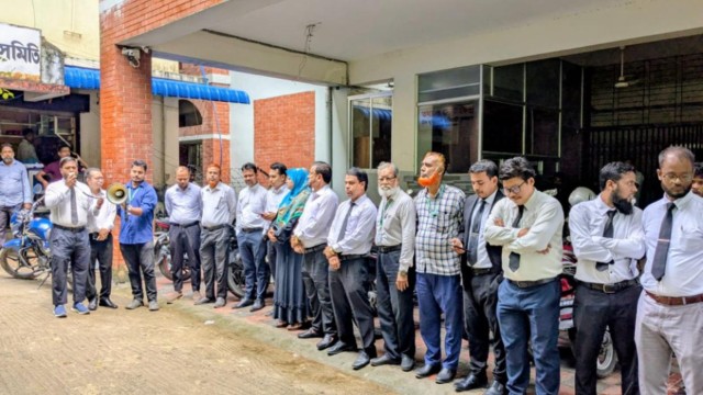 Lawyers Rally in Rangamati Against Court-Related Fraud