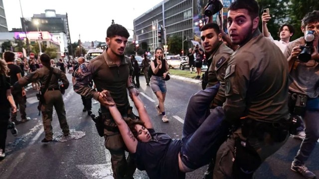 Hundreds Protest in Tel Aviv Against Settler Violence and Israeli Military Rule in West Bank